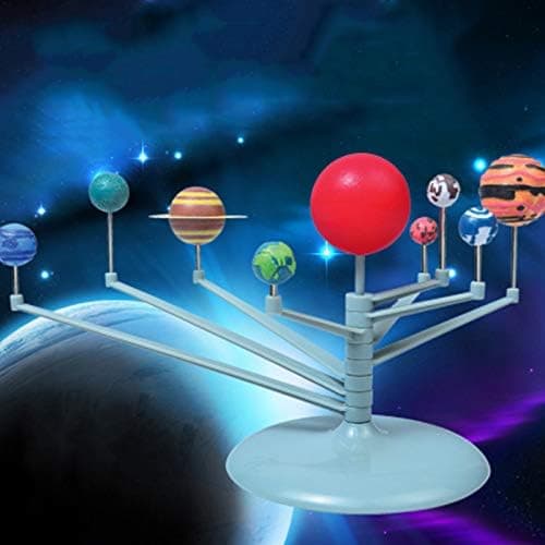 Nio Planet Model Puslespil Solsystem Samlet Planetarisk Instrument