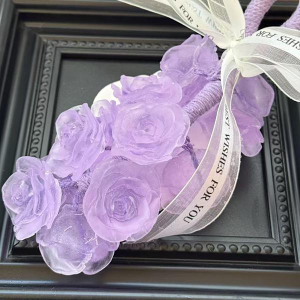 Personalized Handmade Crystal Grape Soaps, Natural Cold Processed Soaps with Long-Lasting Fragrance and Gentle Cleansing. E E