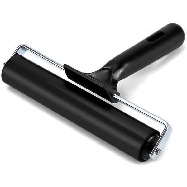 Blækrulle, Brayer gummirulle til tryk, tapeter, linoleumstrykfarve, 15 cm