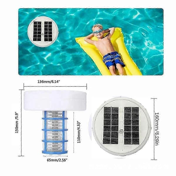 2025 Senaste Modellen Solpooljonisator, Koppar Pooljonisator Flytande