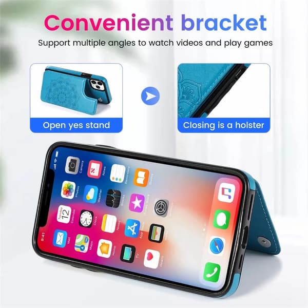 1 stk. Kompatibelt iPhone 11 Pung Etui med Kortlommer