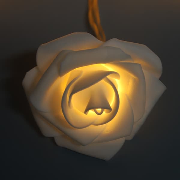 3 meter 20LED USB Artificial Flower String Lights Rose Fairy Lights for Valentine's Day Wedding Decoration Warm White