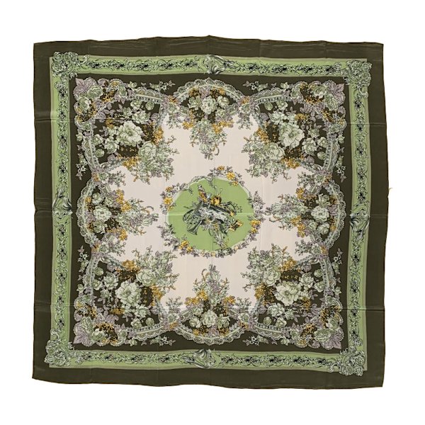 Sidenscarf av 100% siden grön green