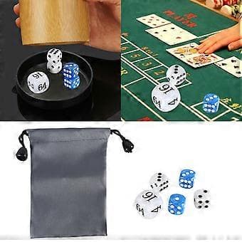 Elegante perlemorskimrende terninger for spillentusiaster, akrylspilltilbehør, klassisk perleterningssett for backgammon