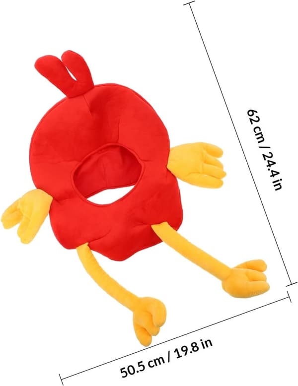 plysjkyllinglue morsom kyllinghodeplagg