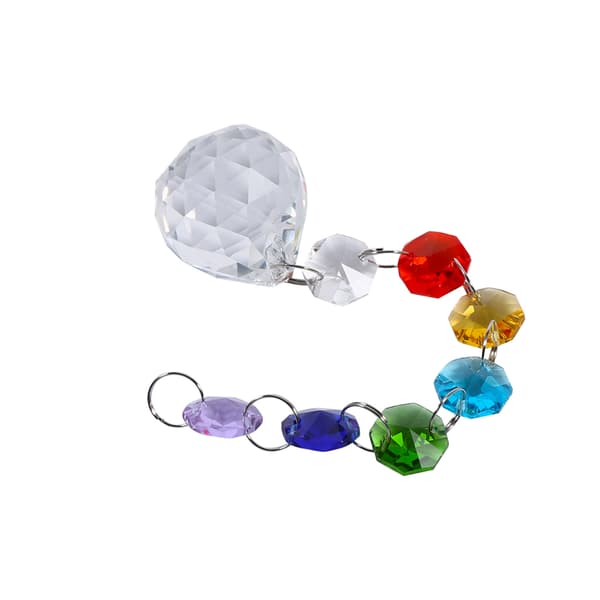 Hanging Window Decoration Handmade Rainbow Crystal Prisms Ball Chandelier Christmas Decor