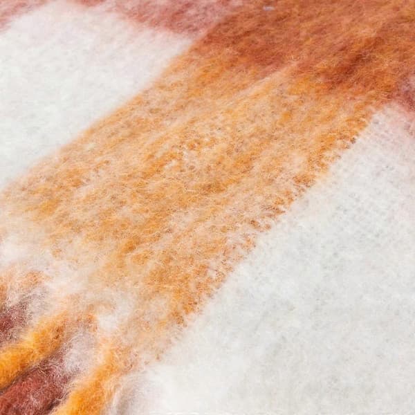 Furn Juno Fusk-Mohair Rutete Pledd