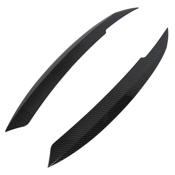 2pcs Car Headlight Eyebrow Carbon Fiber Style Left Right Replacement for MK6 Sagitar NCS 2010-2018
