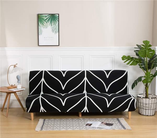 3-seters stretch Clic Clac sofatrekk, sofatrekk for sammenleggbar sofa