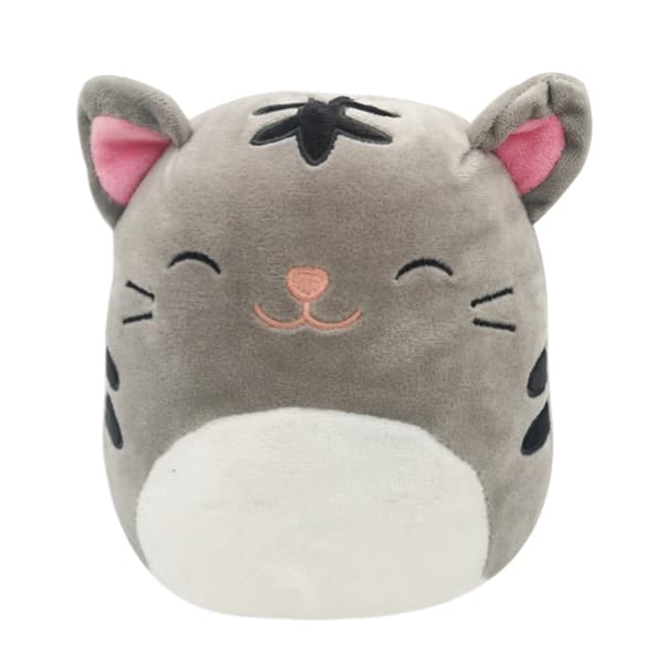 20 cm Squishmallow plyschleksak docka Grå tiger