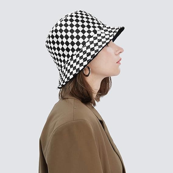 Vendbar hat Bucket Hat Fiske solhat til kvinder piger，Ch