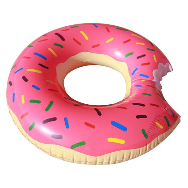 Donuts Float, Simring Sommar Float Vattenleksak Float Pool Uppblåsbar Float för Vuxna och Barn Multicolour Multicolour