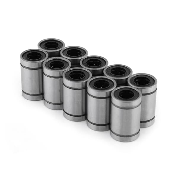 10 stk LM8UU 8mm Lineær Bevægelse Kugleleje Bøsning til 8mm Stang 3D-printer CNC-dele