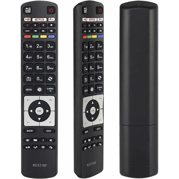 RC5118 Erstatningsfjernkontroll for Hitachi Smart TV med NETFL