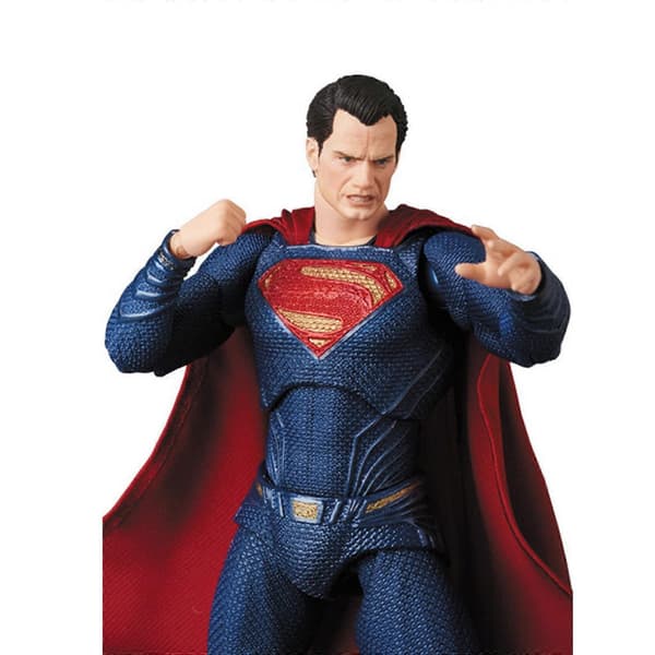 Mafex NO 057 Superman Justice League DC Comics Actionfigur Medicom Legetøjsgave, 100% Ny