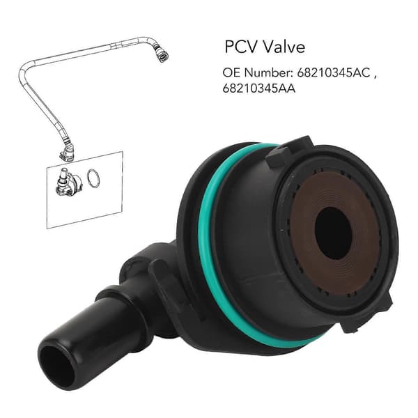 PCV-ventil 68210345AC Pålidelig Robust Høj Styrke Motor PCV-ventil Til Grand Cherokee 2016 til 2020