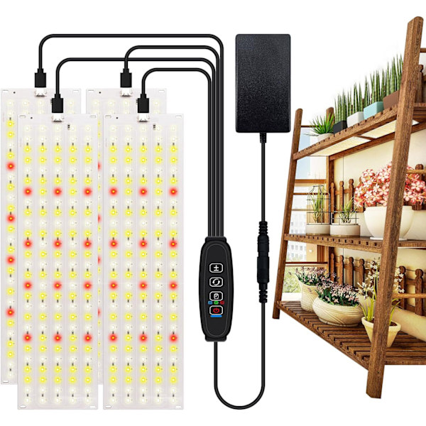 LED-lyspanel til planter - EU-stikadapter 526