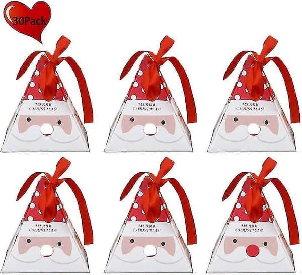 Julklappsset Presentförpackning Set med 30 Dekorativa Godisaskar Kakor Godispåsar