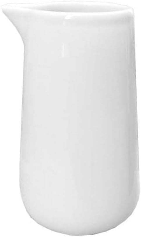 Hvit keramisk fløtemugge melkekanne, kaffeservering - 400 ml
