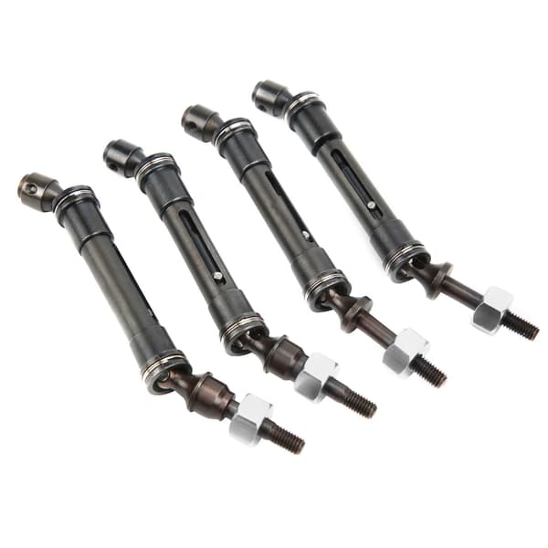 Metal CVD Forreste Bageste Drivaksel Transmissionsaksel med Adapter til TRAXXAS SLASHSilver