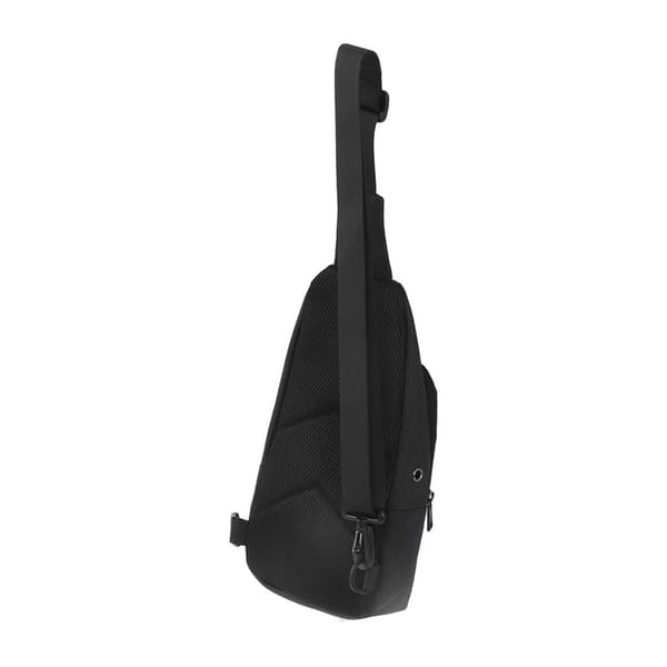 GOLDEN WOLF Chest Sling Bag Adjustable Shoulder Strap Waterproof Messenger Backpack Black