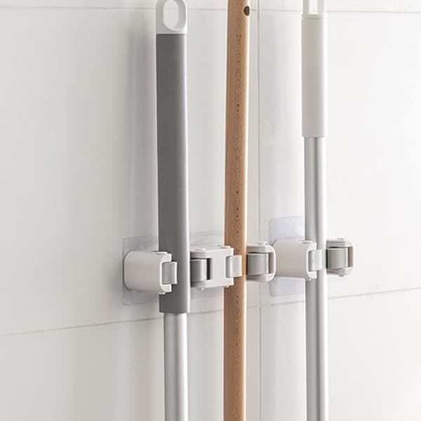 3 stk. støvsugerholdere, kostgreb moppeholder vægmontering, moppestativ