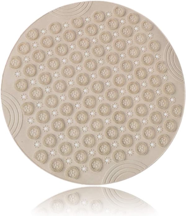 Non-slip bath mat, round non-slip PVC shower mat with suction cups