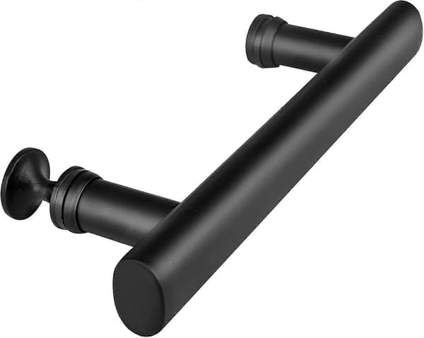 Dusjdørhåndtak 145 mm hull til hull svart rustfritt stål reservedeler for dusjkabinett skyvedør [DB]