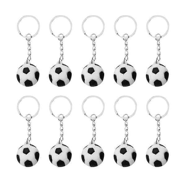 10 pcs Mini Football Keychains Creative Keychain Pendants Key Hanging Pendants