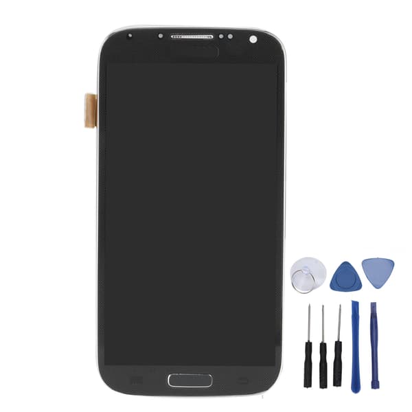 LCD-skærm Touch Digitizer-udskiftning til Samsung Galaxy S4 Sort
