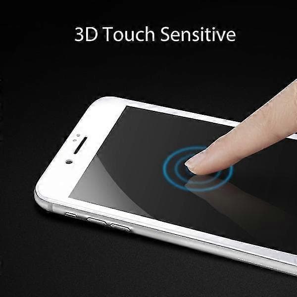 Skjermbeskytter iPhone 8 Plus Herdet Glass Hvit