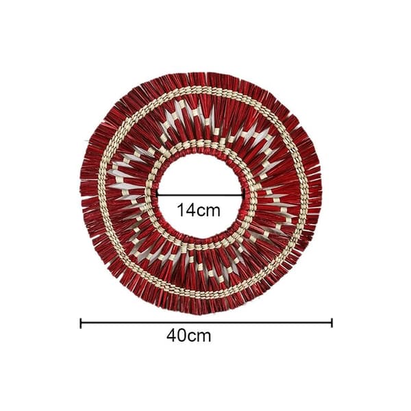 Hanging Decoration Hand-Woven Headboard Wall Decoration Wall Decoration-Red