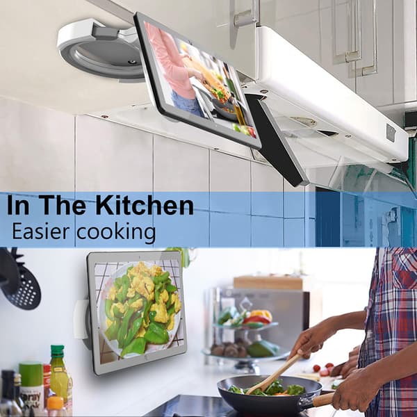 Tablet PC Wall Mount Portable Washable Multifunctional Mobile Phone Accessories Collet White Collet White