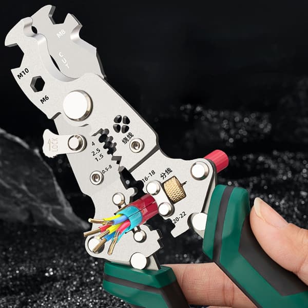 Wire Stripper Wire Stripping and Cutting Tool 210mm for Home and Professional Use