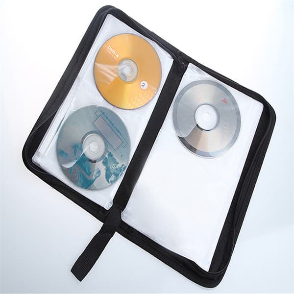 CD-mappe til 80 CD/DVD/Blu-ray Robust konstruktionskuffert Opbevaringsholder Organizer Green