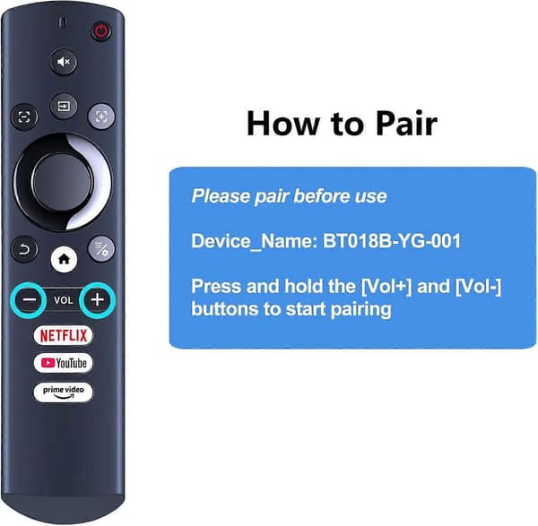 Replacement Projector Remote Control, for AURZEN Boom 3, Goodee Boom, Elephas NexiGo
