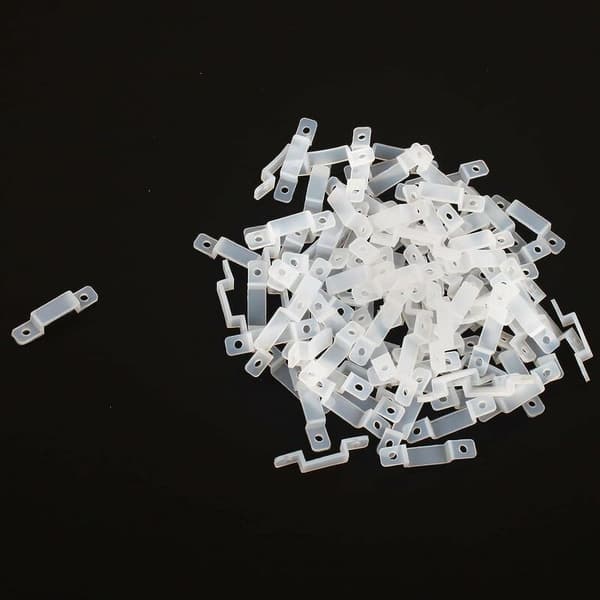 100 stk. festeklips LED-strip festeelementer for lysstripefeste