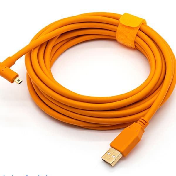 5m SLR-kamera Computer USB Mini 8pin Tethered-kabel Kompatibel Med D750 D7100 D7200 Df