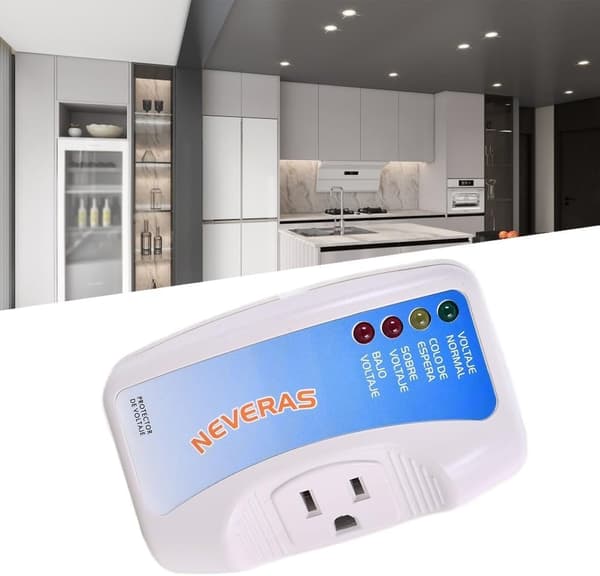 12A Överspänningsskydd Kylskåp och Utrustning Automatisk Avstängning Spänning med för Elektrisk Överspänning Underspänning Ström 120V