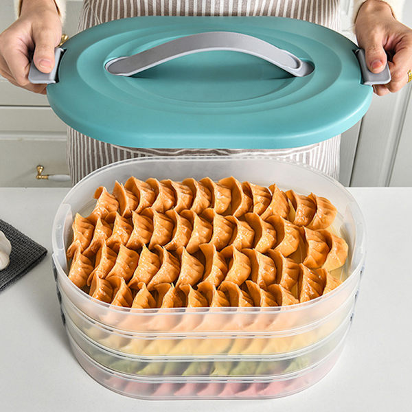 Household Wonton Dumpling Storage Box Multi-layer Food Grade Quick-freeze Box