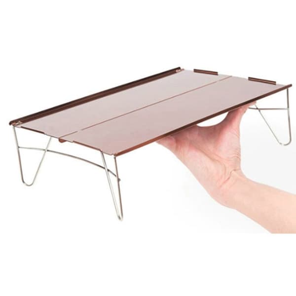 Udendørs bærbart campingbord aluminium bjergbestigning camping grill mini foldebord