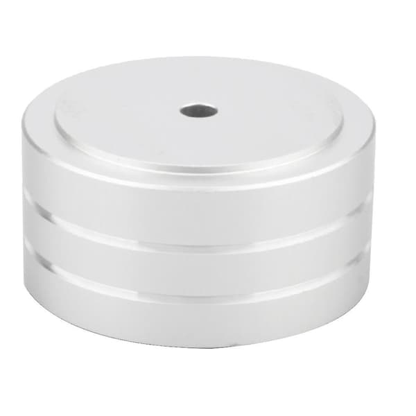 4 pcs 40x20mm Aluminum Hifi Amplifier Speaker Isolation Stand Turntable Dac Feet Pad (silver)