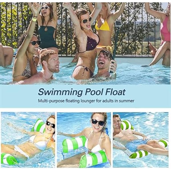 Floating Lounge, Water Hammock, Pump grön
