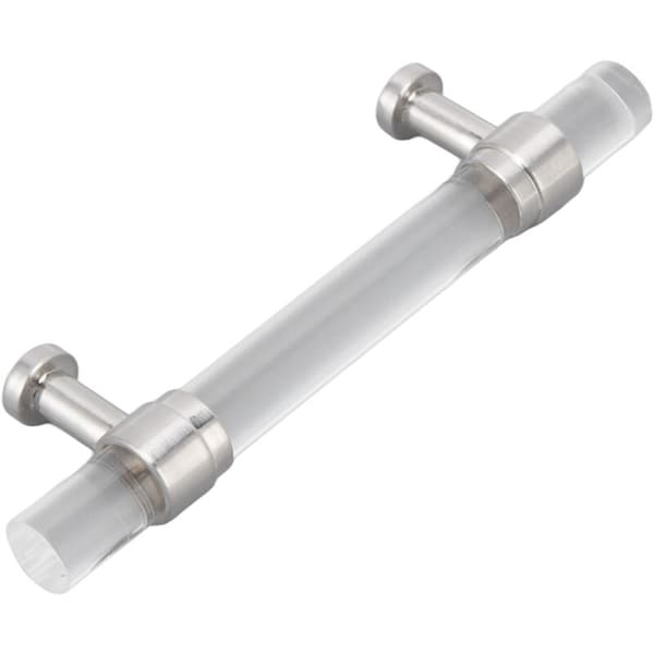 Acrylic Crystal Drawer Pull Cabinet Kitchen Bathroom Door Handle Hole Pitch 96mm