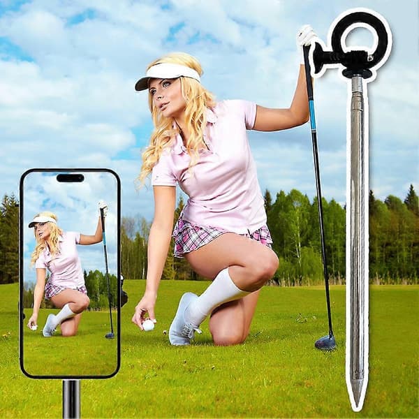Golfballhode Mobiltelefon Magnetisk Stativ Innsetting Fotografi Selfiestang