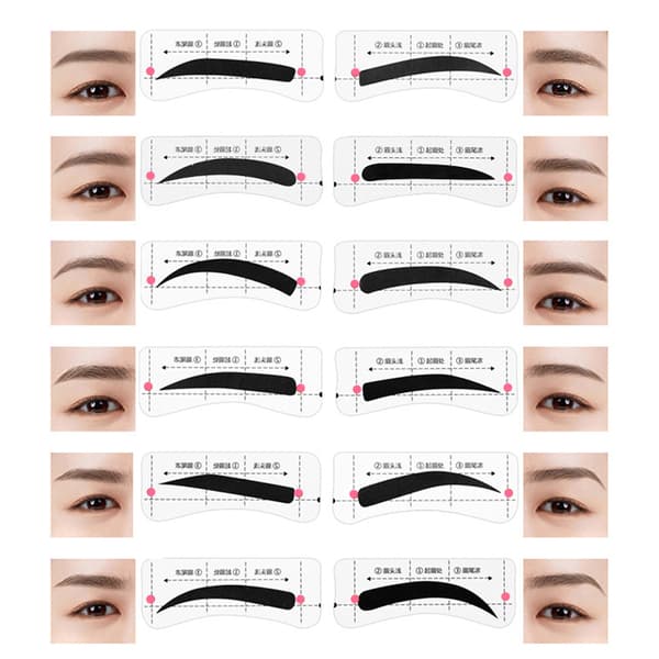 Eyebrow Stencil Kit Reusable Eyebrow Template Eyebrow Shaping Tool Eyebrow Grooming Kit