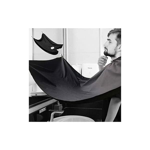 Beard Trimming Apron with 2 Suction Cups Perfect Gift for Men 110x70cm-