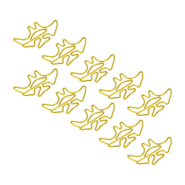 100 stk. formede papirclips forhindrer glidning, rustfri metal, små søde papirclips til bøger, notesbøger, mapper