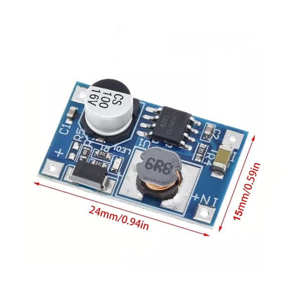 5 kpl 3,7 V 8 W USB DC-DC-tehostinkorttimoduulia, tulo 3 V-6 V - 12 V -