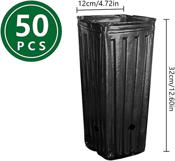 Plastic Pots 50 pcs Nursery Pots Flower Pots, Deep Nursery Pots Tall Tree Pots